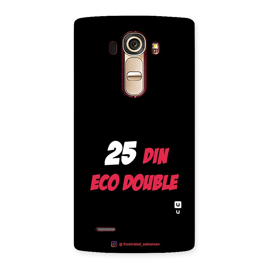 25 Din Eco Double Black Back Case for LG G4