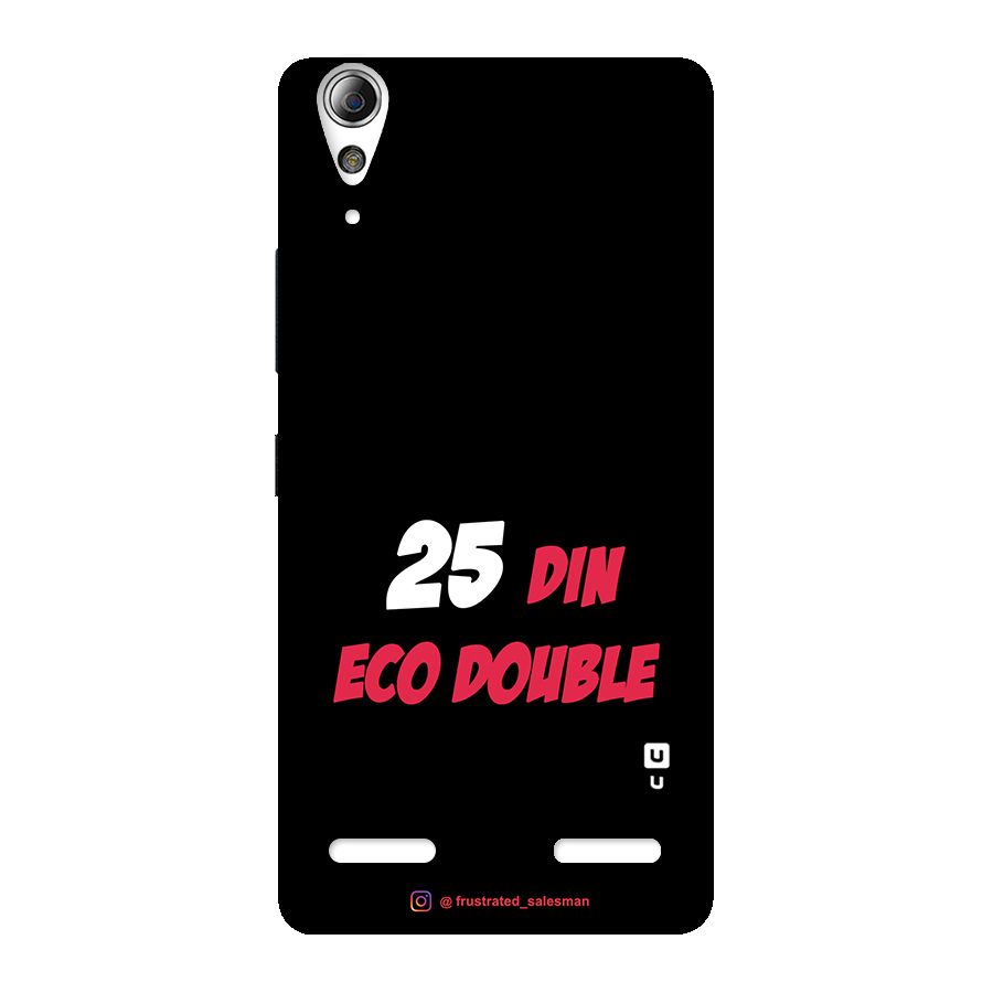 25 Din Eco Double Black Back Case for Lenovo A6000 Plus