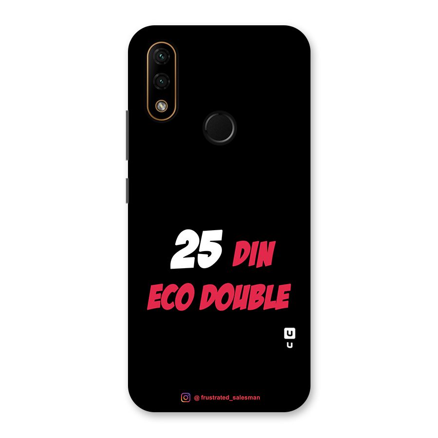 25 Din Eco Double Black Back Case for Lenovo A6 Note