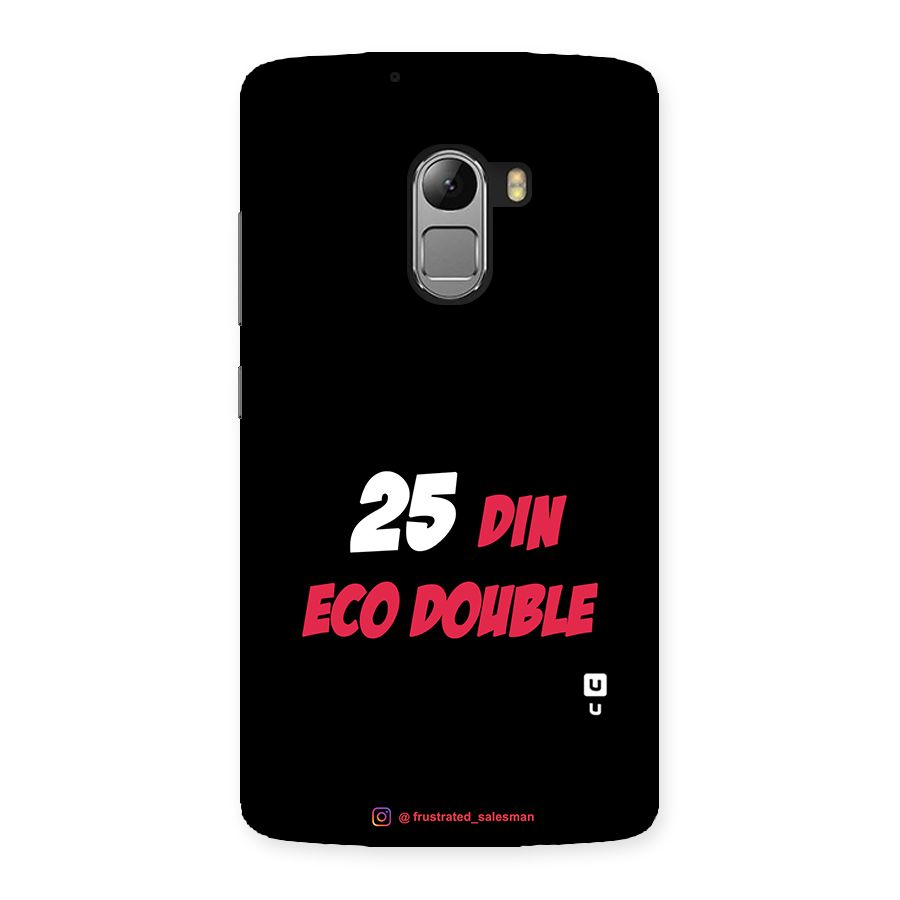 25 Din Eco Double Black Back Case for Lenovo K4 Note