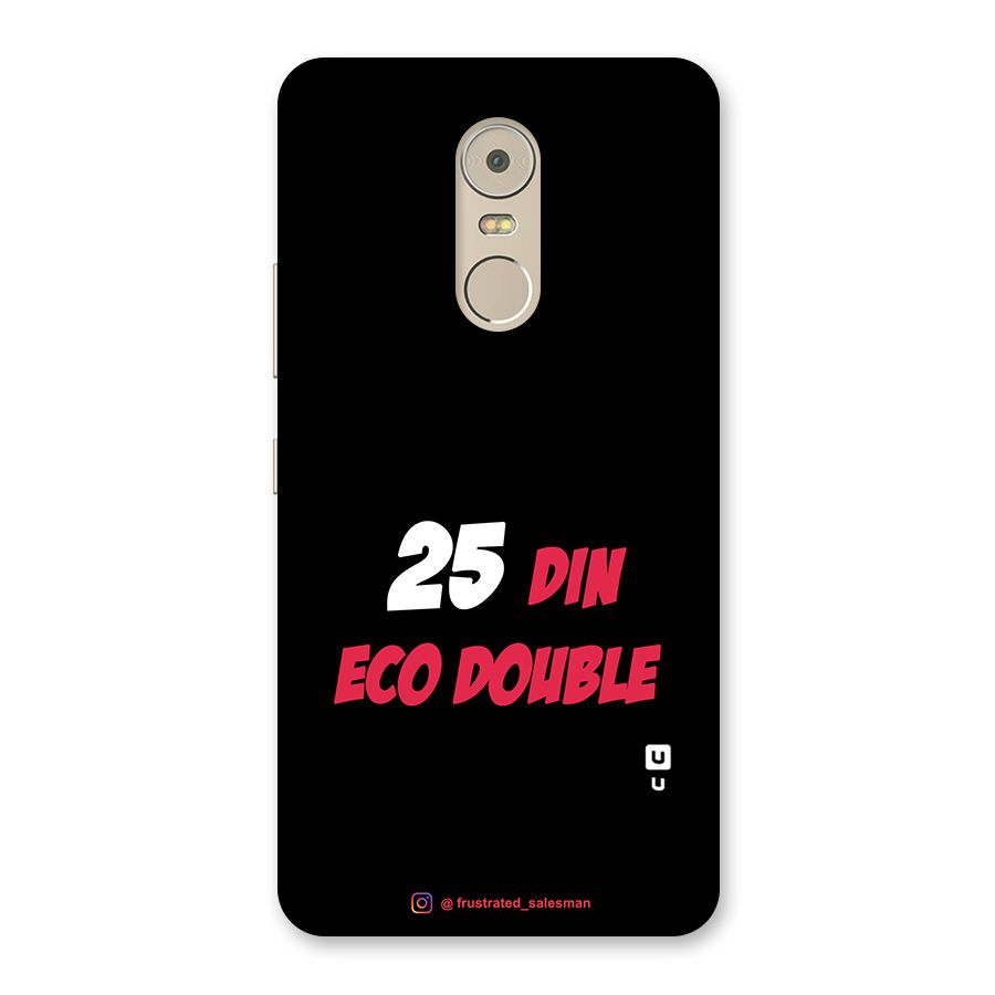 25 Din Eco Double Black Back Case for Lenovo K6 Note