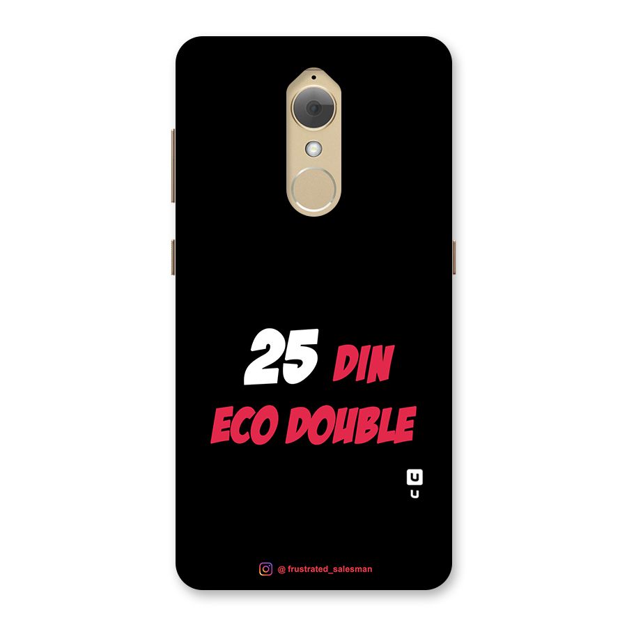 25 Din Eco Double Black Back Case for Lenovo K8