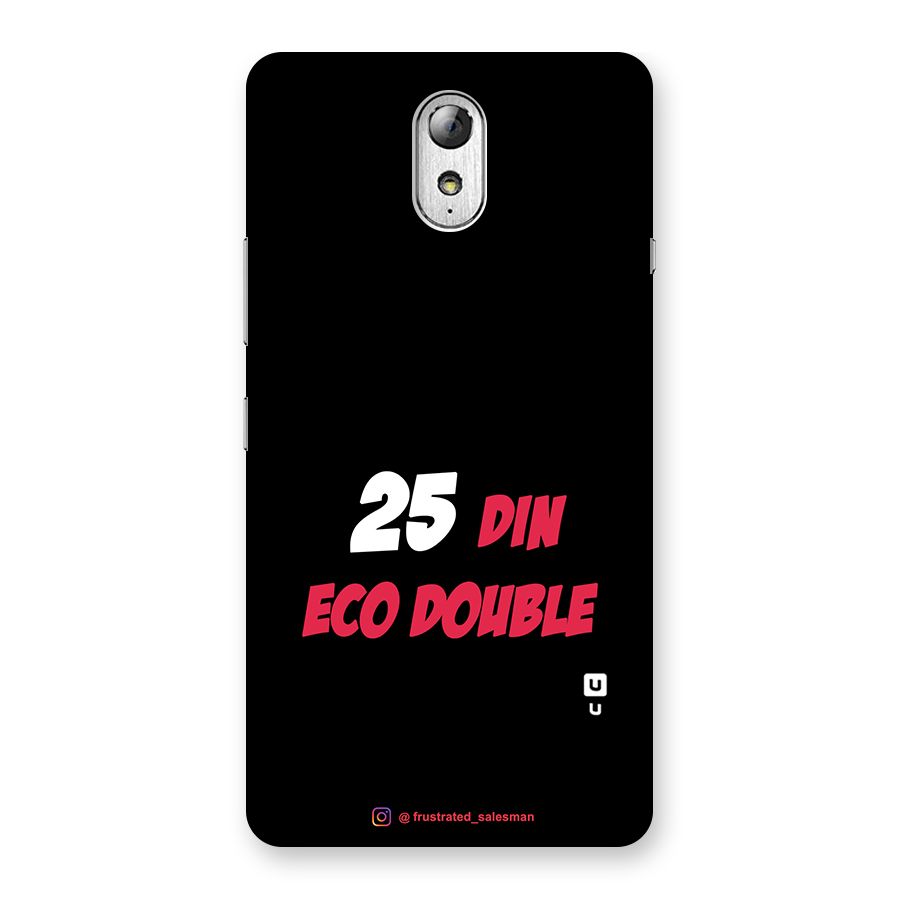 25 Din Eco Double Black Back Case for Lenovo Vibe P1M