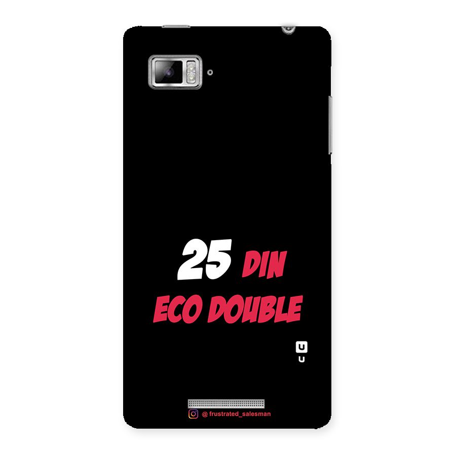 25 Din Eco Double Black Back Case for Lenovo Vibe Z K910