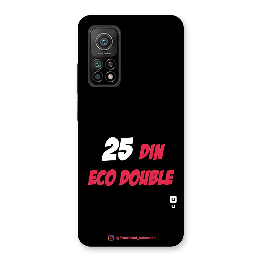 25 Din Eco Double Black Back Case for Mi 10T 5G