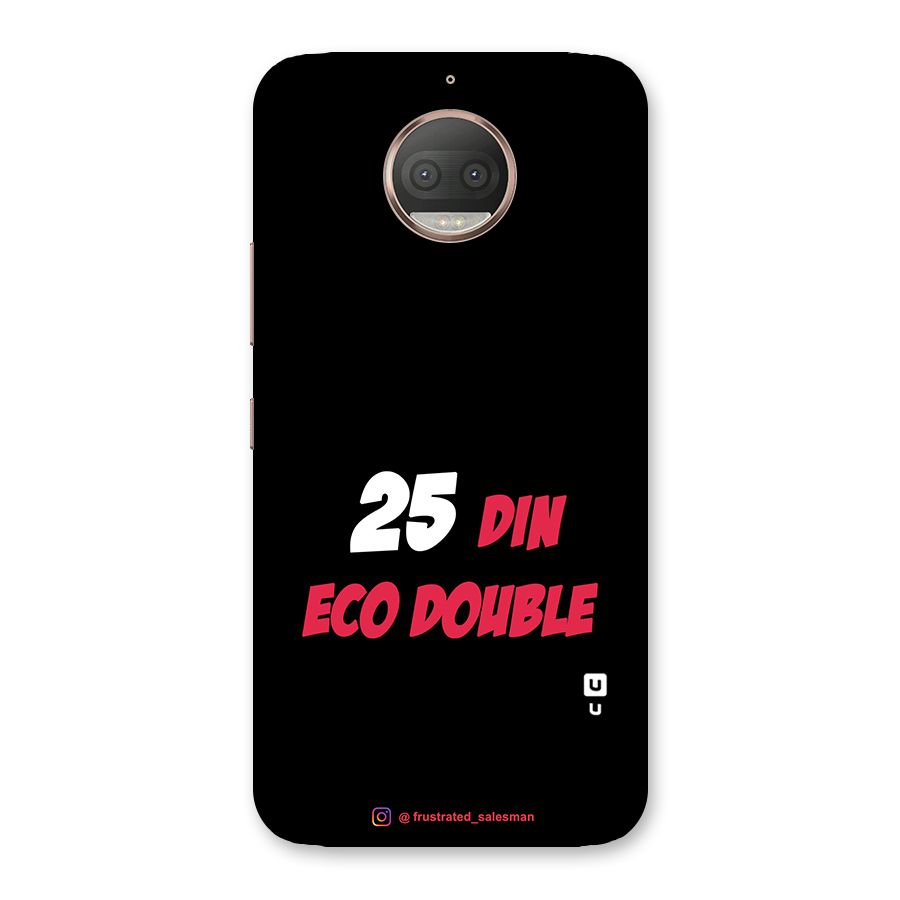 25 Din Eco Double Black Back Case for Moto G5s Plus