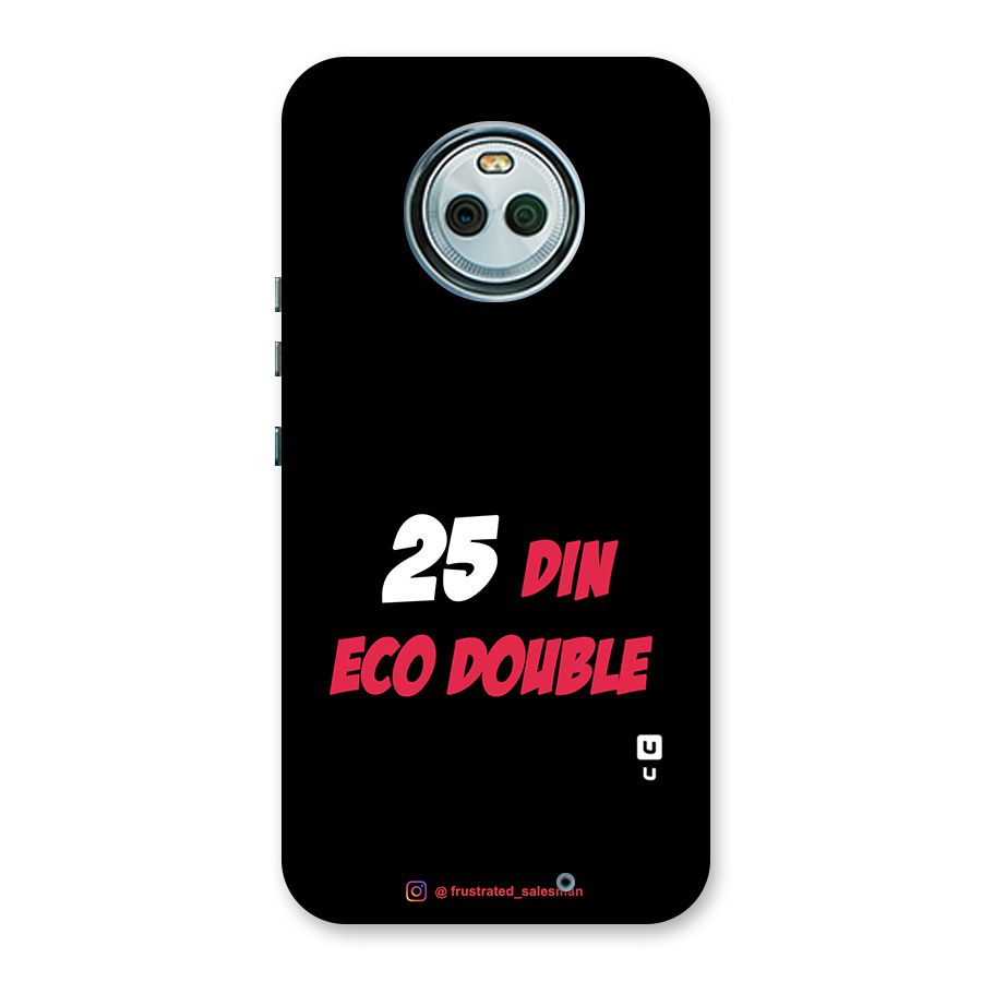 25 Din Eco Double Black Back Case for Moto X4