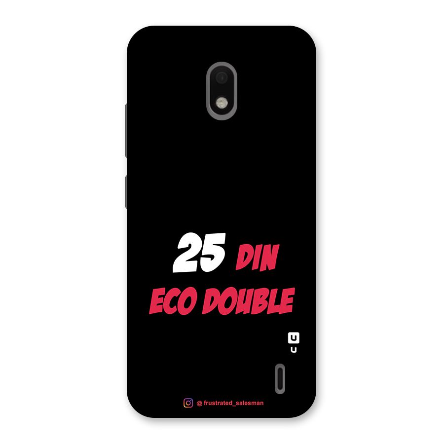 25 Din Eco Double Black Back Case for Nokia 2.2