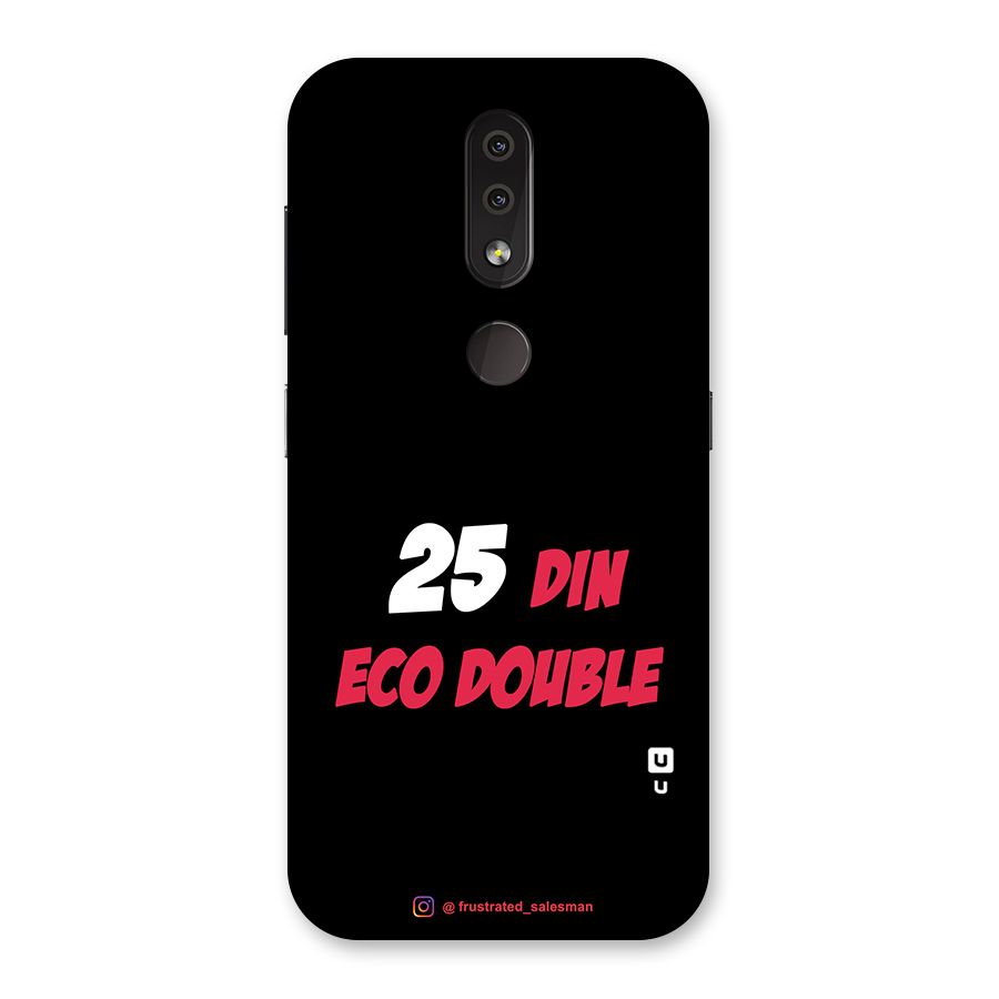 25 Din Eco Double Black Back Case for Nokia 4.2