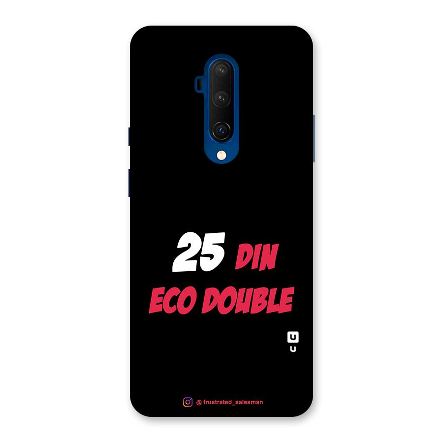 25 Din Eco Double Black Glass Back Case for OnePlus 7T Pro