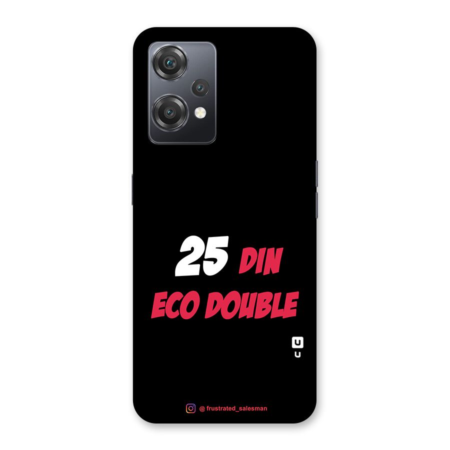 25 Din Eco Double Black Back Case for OnePlus Nord CE 2 Lite 5G