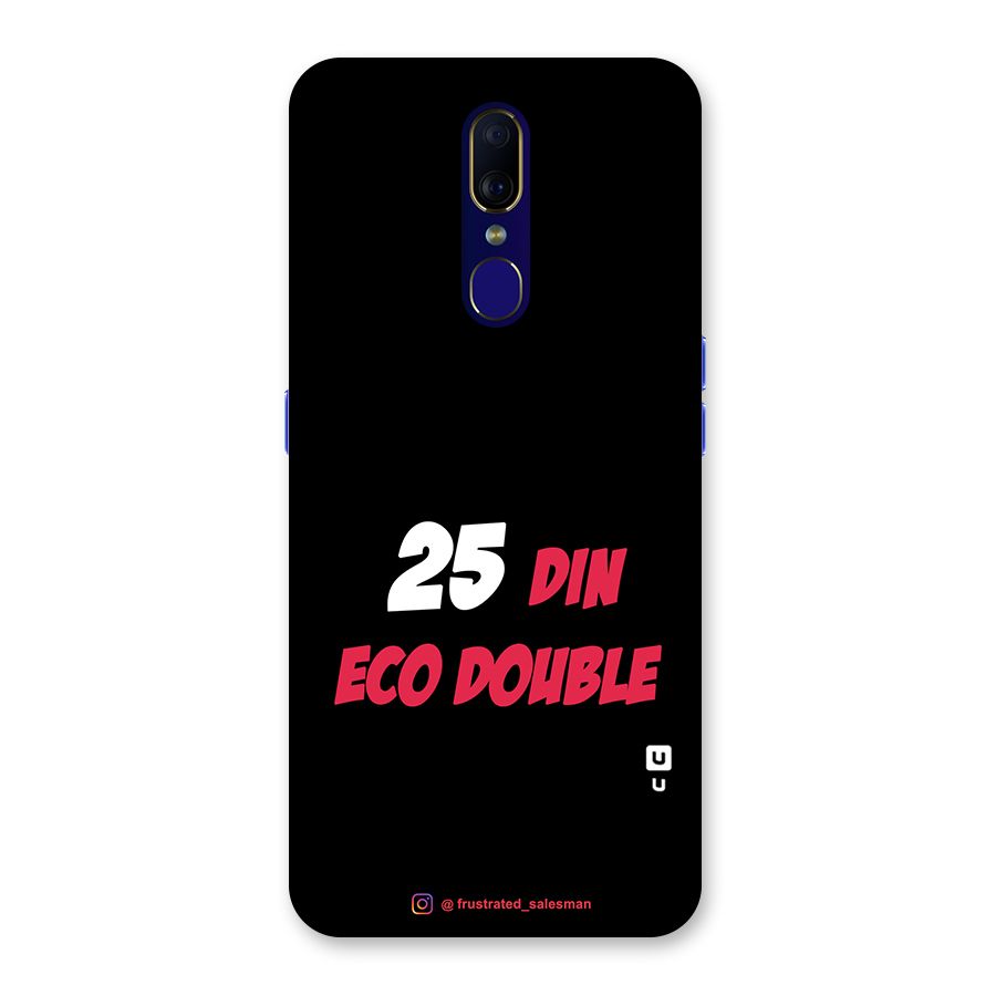 25 Din Eco Double Black Back Case for Oppo A9