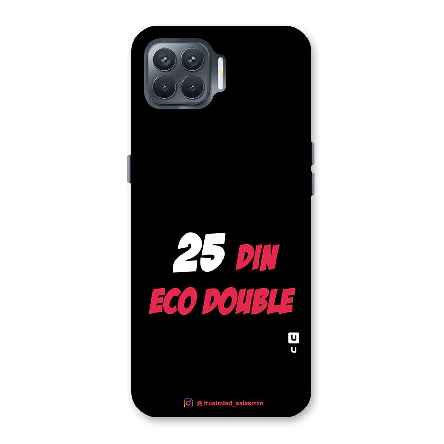 25 Din Eco Double Black Back Case for Oppo F17 Pro