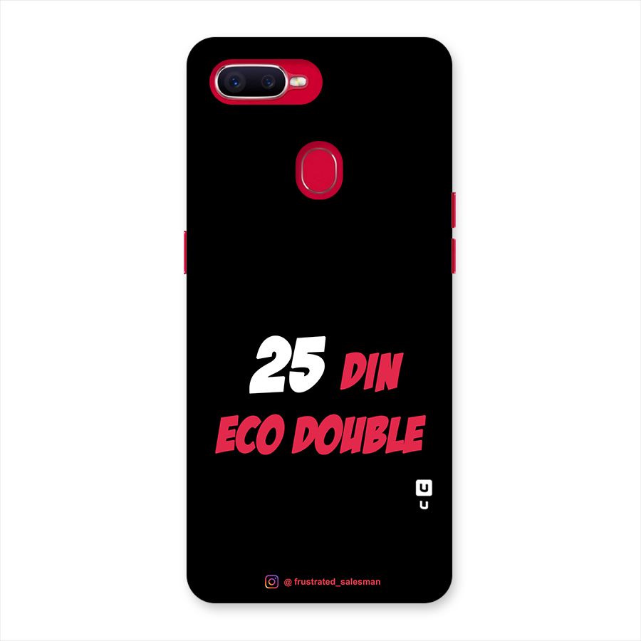 25 Din Eco Double Black Back Case for Oppo F9 Pro