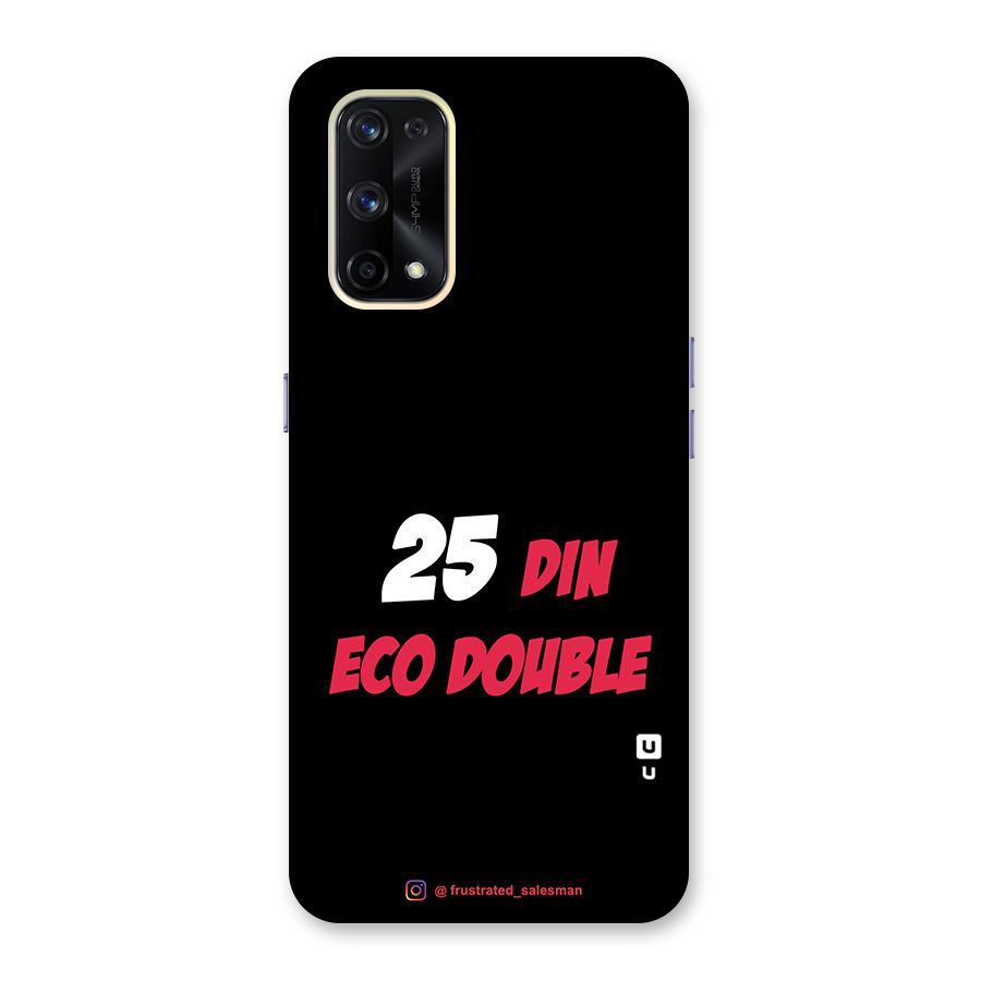 25 Din Eco Double Black Glass Back Case for Realme X7 Pro