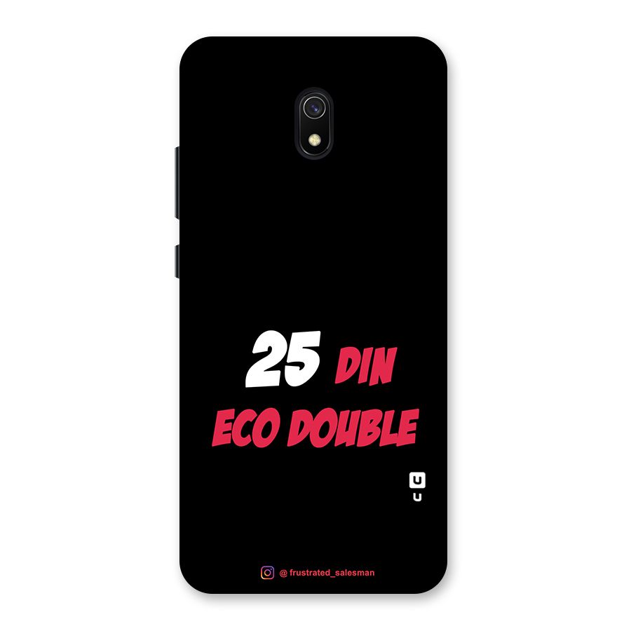 25 Din Eco Double Black Back Case for Redmi 8A
