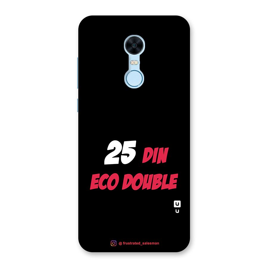 25 Din Eco Double Black Back Case for Redmi Note 5