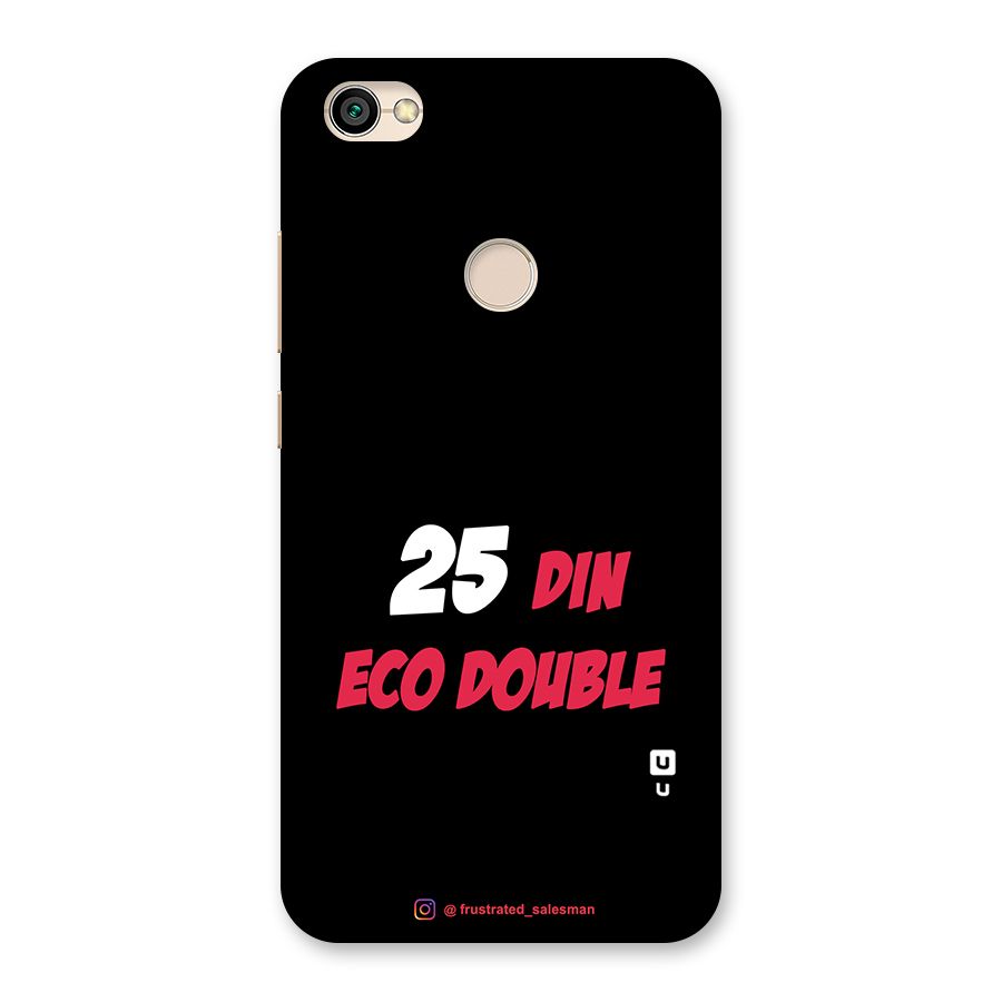 25 Din Eco Double Black Back Case for Redmi Y1 2017