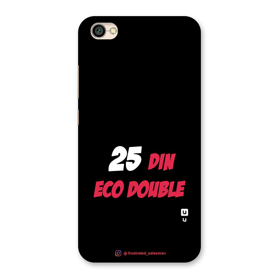 25 Din Eco Double Black Back Case for Redmi Y1 Lite