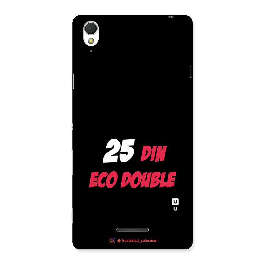 25 Din Eco Double Black Back Case for Sony Xperia T3
