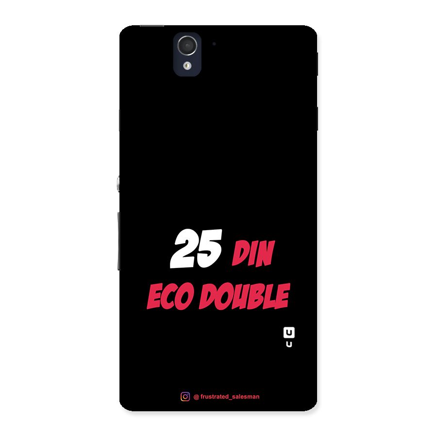 25 Din Eco Double Black Back Case for Sony Xperia Z