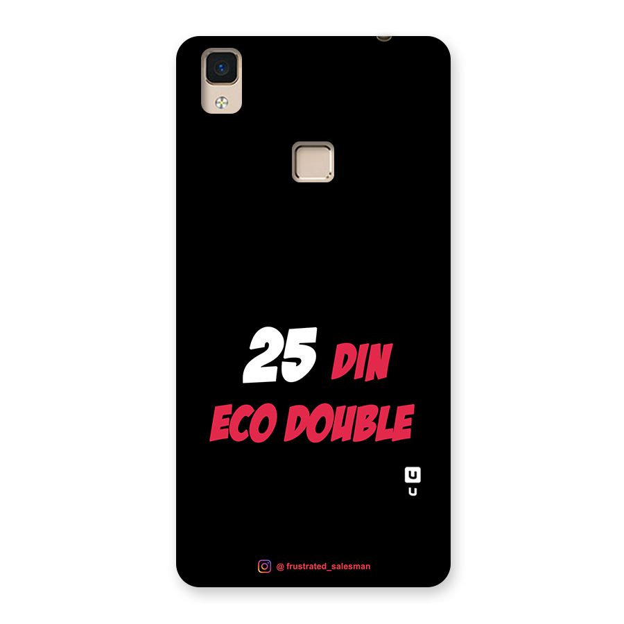 25 Din Eco Double Black Back Case for V3 Max