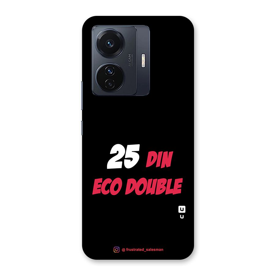 25 Din Eco Double Black Back Case for Vivo T1 Pro