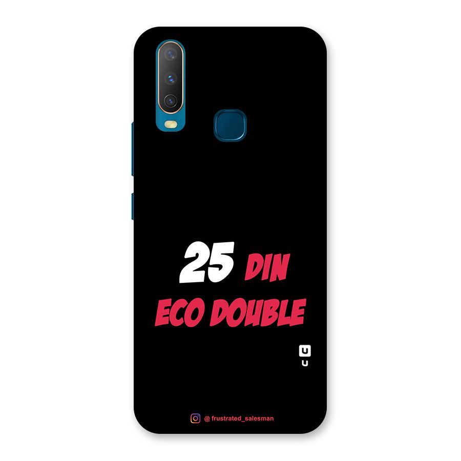 25 Din Eco Double Black Back Case for Vivo Y11