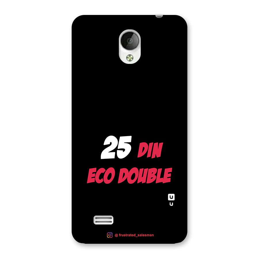 25 Din Eco Double Black Back Case for Vivo Y21