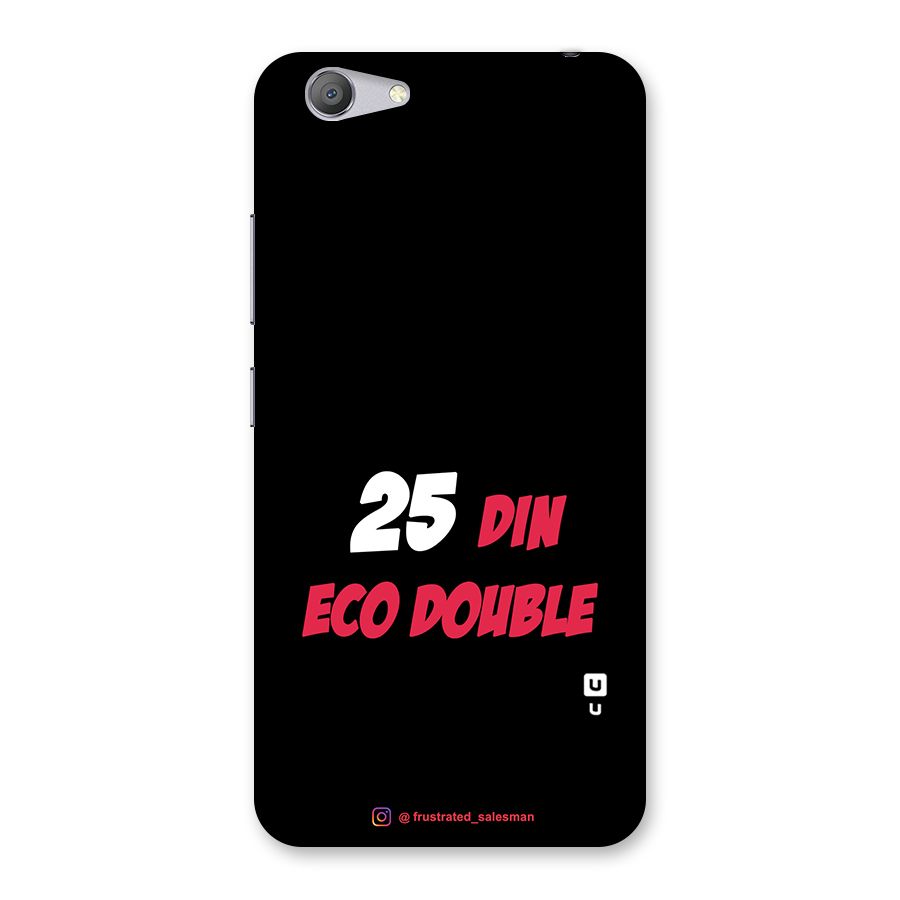 25 Din Eco Double Black Back Case for Vivo Y53