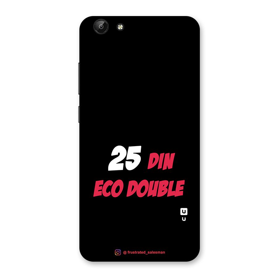 25 Din Eco Double Black Back Case for Vivo Y69