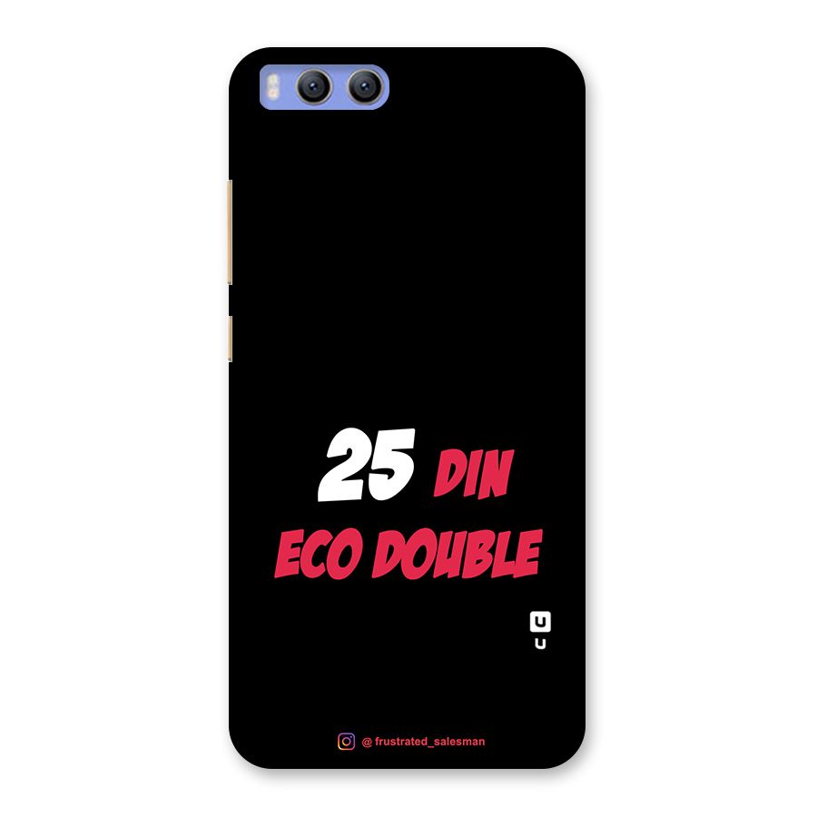 25 Din Eco Double Black Back Case for Xiaomi Mi 6