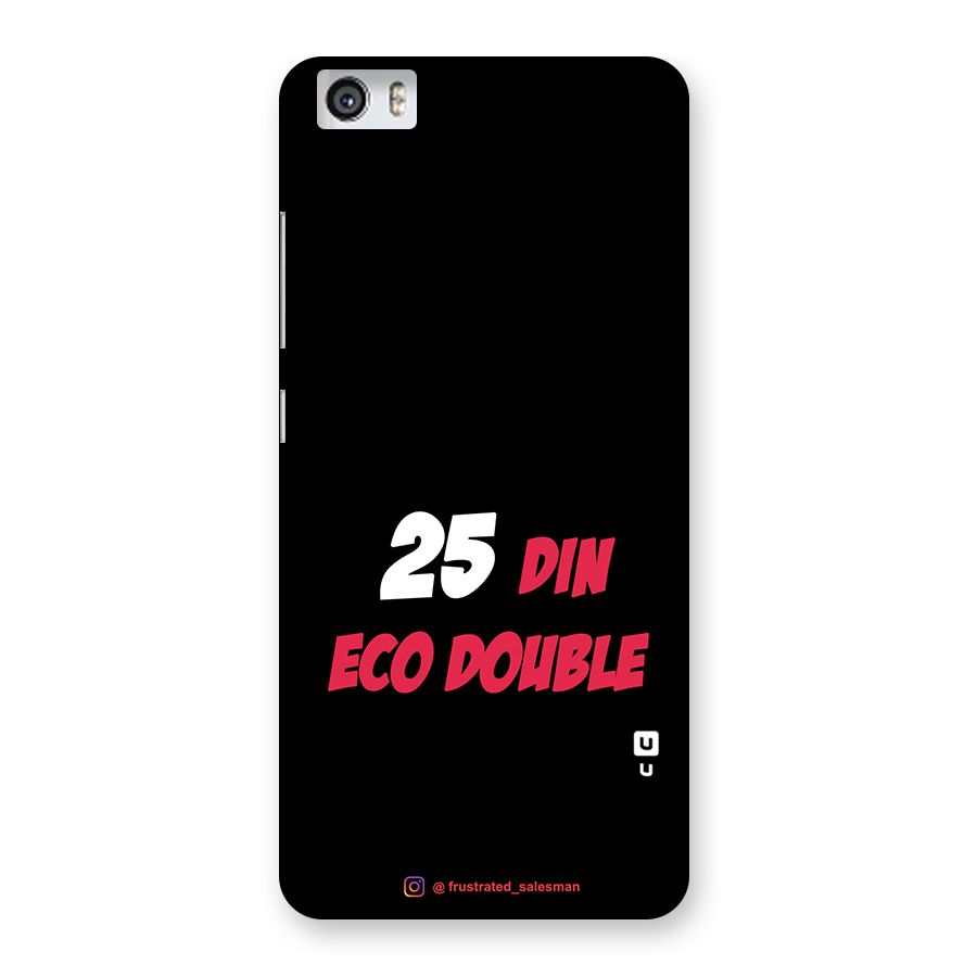 25 Din Eco Double Black Back Case for Xiaomi Redmi Mi5