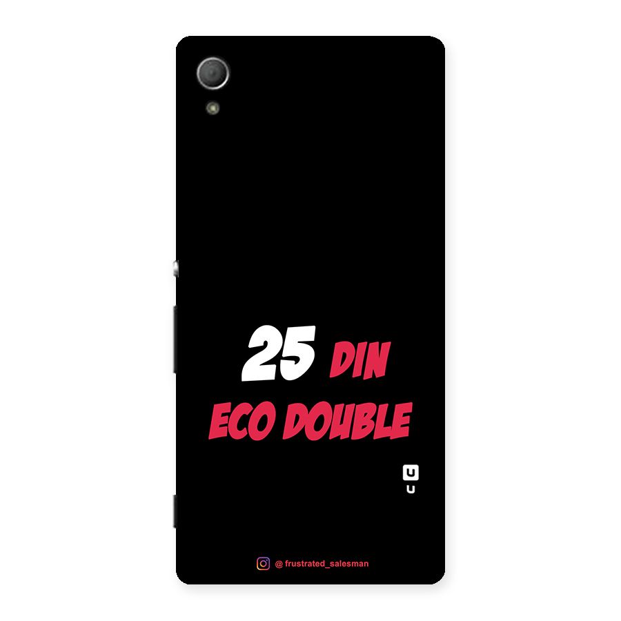 25 Din Eco Double Black Back Case for Xperia Z3 Plus