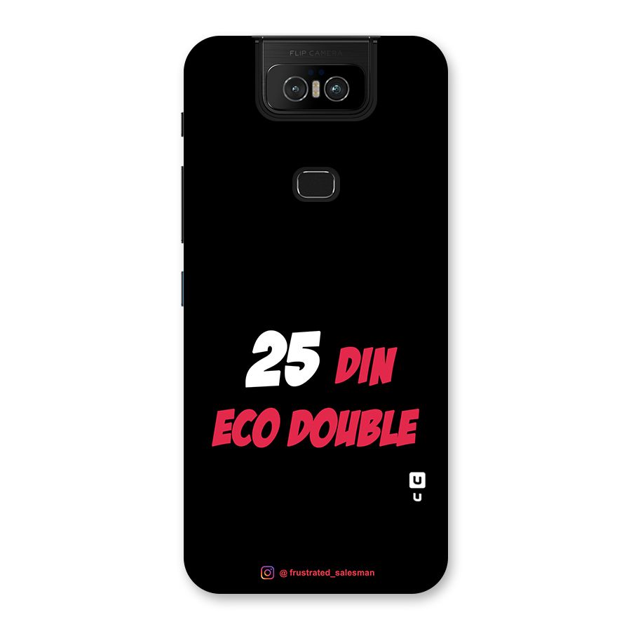 25 Din Eco Double Black Back Case for Zenfone 6z