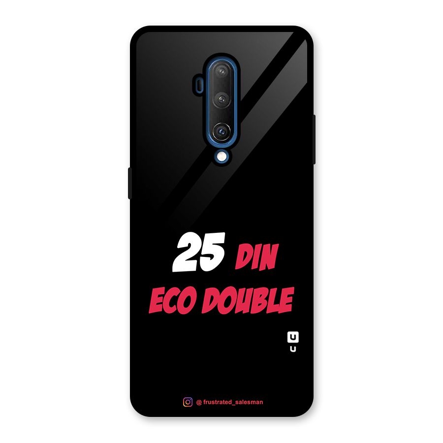 25 Din Eco Double Black Glass Back Case for OnePlus 7T Pro