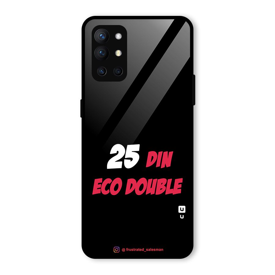 25 Din Eco Double Black Glass Back Case for OnePlus 9R
