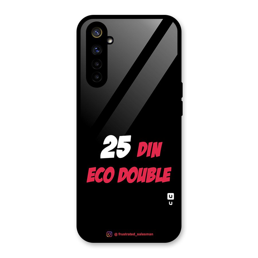 25 Din Eco Double Black Glass Back Case for Realme 6