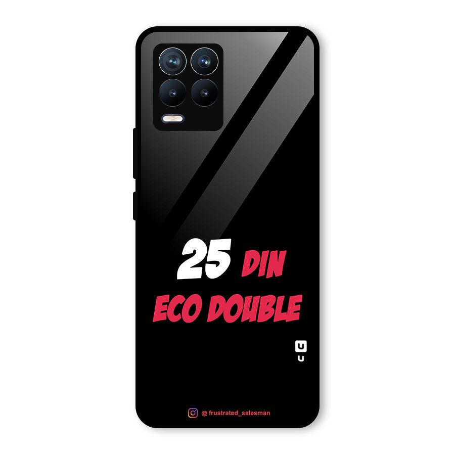 25 Din Eco Double Black Glass Back Case for Realme 8
