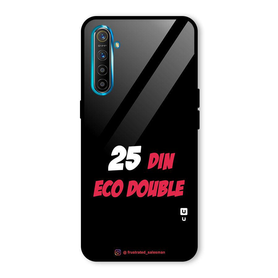25 Din Eco Double Black Glass Back Case for Realme XT