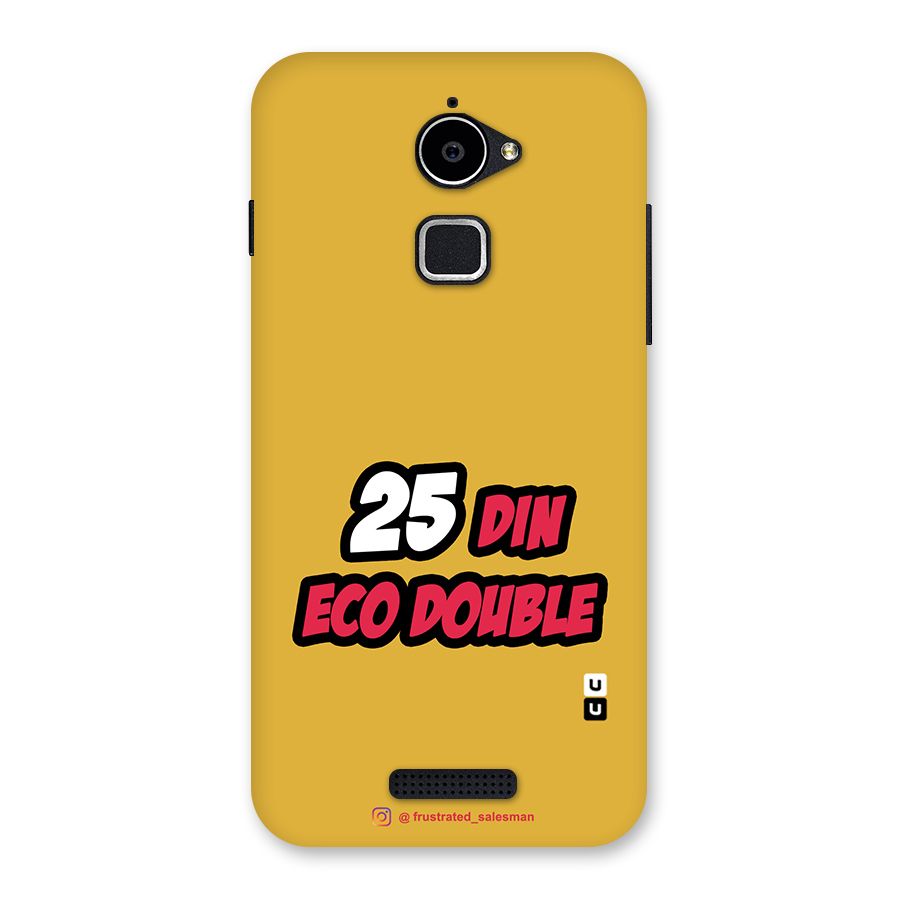 25 Din Eco Double Mustard Yellow Back Case for Coolpad Note 3 Lite