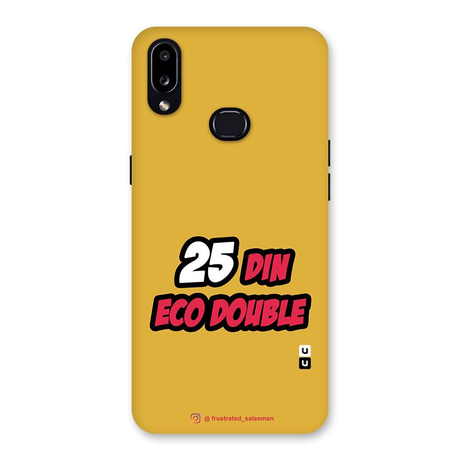 25 Din Eco Double Mustard Yellow Back Case for Galaxy A10s