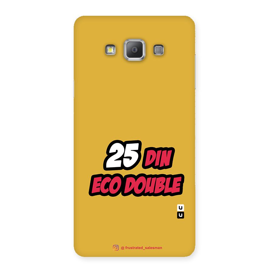 25 Din Eco Double Mustard Yellow Back Case for Galaxy A7
