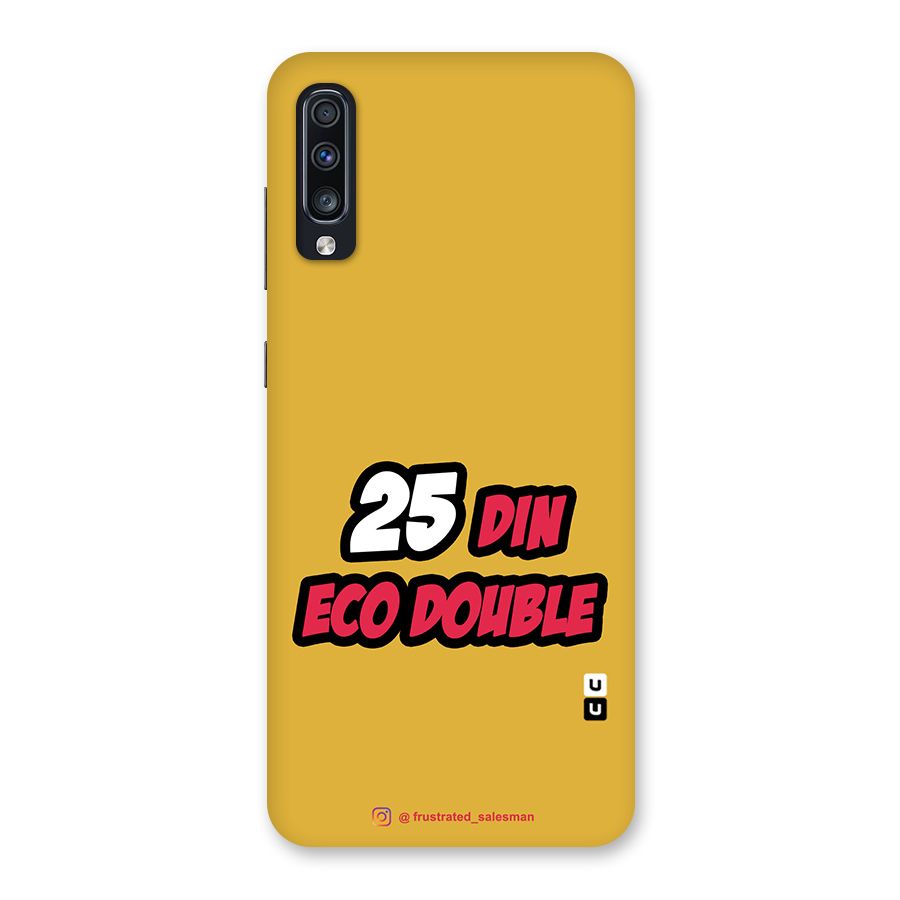 25 Din Eco Double Mustard Yellow Back Case for Galaxy A70