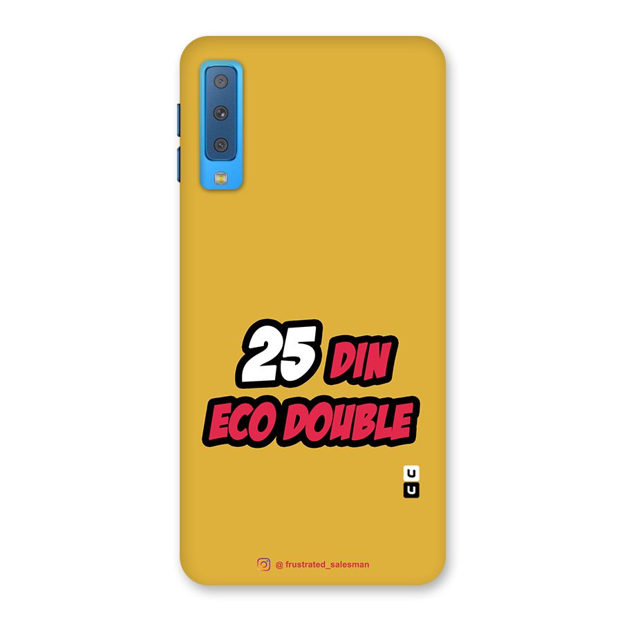 25 Din Eco Double Mustard Yellow Back Case for Galaxy A7 (2018)