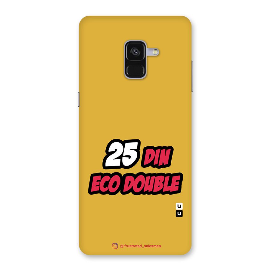 25 Din Eco Double Mustard Yellow Back Case for Galaxy A8 Plus