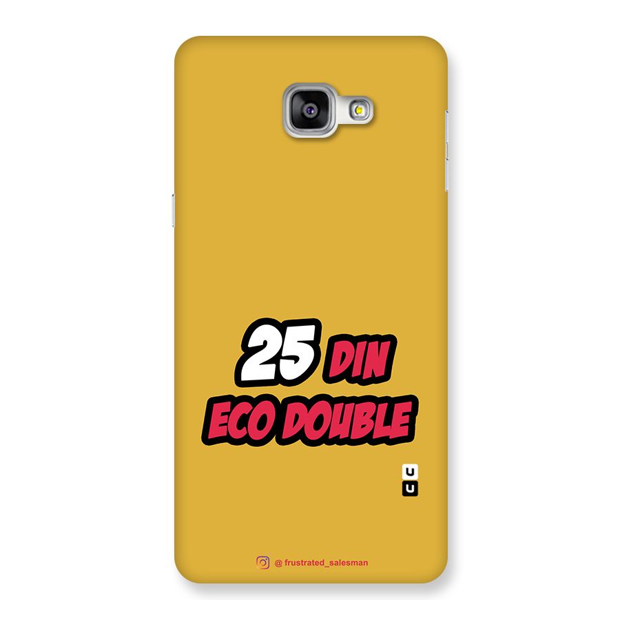 25 Din Eco Double Mustard Yellow Back Case for Galaxy A9