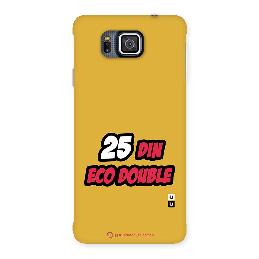 25 Din Eco Double Mustard Yellow Back Case for Galaxy Alpha
