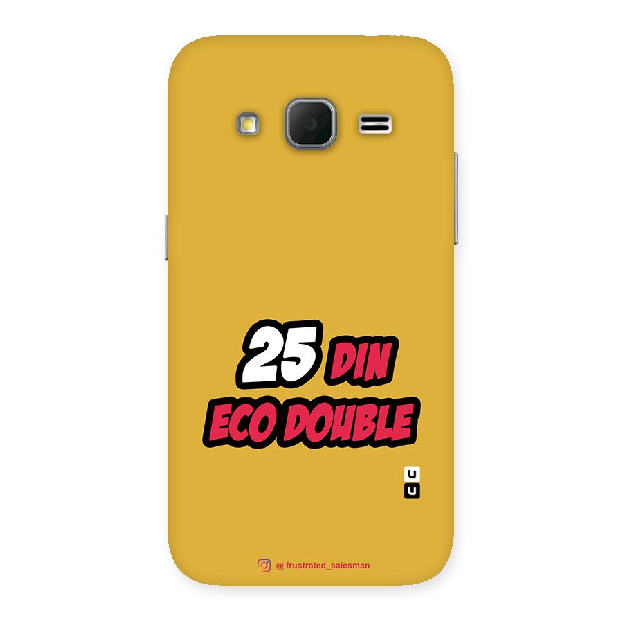 25 Din Eco Double Mustard Yellow Back Case for Galaxy Core Prime