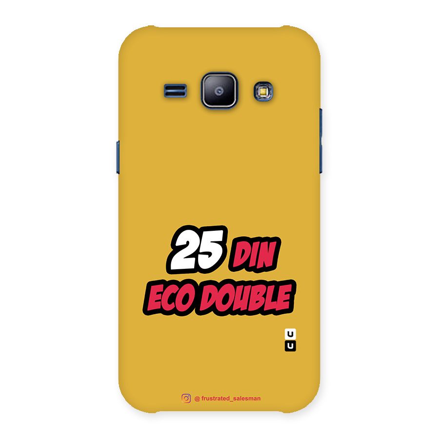 25 Din Eco Double Mustard Yellow Back Case for Galaxy J1